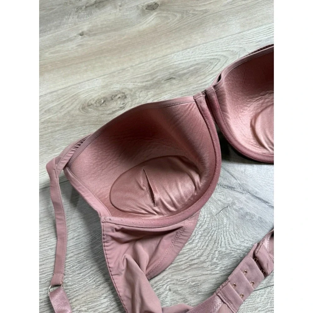 ThirdLove 24/7 Classic Contour Plunge Bra Mesh Underwire Lined‎ Taupe size 38D
